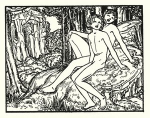 Shelley: Prometheus Unbound (litografie) od Robert Anning Bell