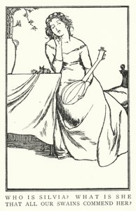 Kdo je Silvia? Co je ona, že ji všichni naši swai chválí? (litho) od Robert Anning Bell