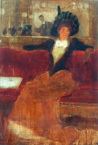 V kavárně (olej na plátně) od Robert Atkinson