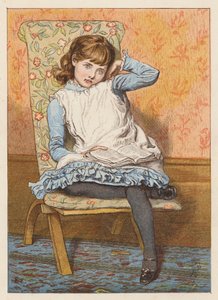 Dívka, čtení a snění (barevná litografie) od Robert Barnes