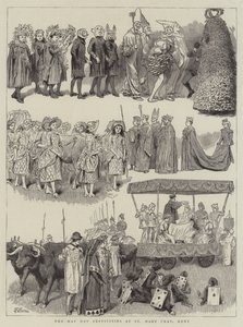 První májové slavnosti v St Mary Cray, Kent od Robert Barnes