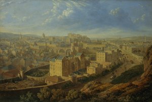 Edinburgh z kopce Calton od Robert Batty