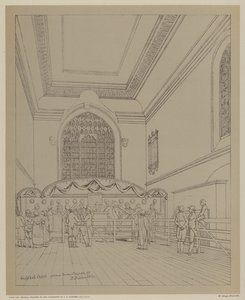 Guildhall Chapel, City of London od Robert Blemell (after) Schnebbelie