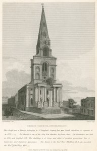 Christ Church, Spitalfields, Londýn od Robert Blemell Schnebbelie