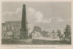 Vstup do Londýna obelisk v Surrey Road od Robert Blemell Schnebbelie