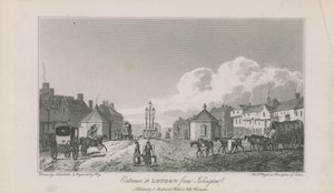 Vstup do Londýna z Islingtonu od Robert Blemell Schnebbelie