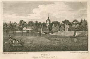 Fulham Church, Londýn od Robert Blemell Schnebbelie