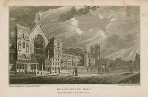 Westminster Hall od Robert Blemell Schnebbelie