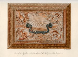 Vyřezávaná kazeta vyrobená ze dřeva Shakespearovy moruše, 18. století, 1840