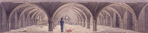 Guildhall Crypt, Londýn, 1821 od Robert Blemmell Schnebbelie
