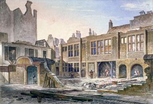 Pohled na demolici Winchester Place, Londýn, 1839 od Robert Blemmell Schnebbelie
