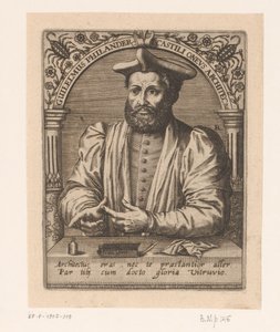 Portrét Guillauma Philandriera Guilelmus Philander Castili oneus architectus (titul na objektu) Série portrétů učenců patnáctého a šestnáctého století (název série)