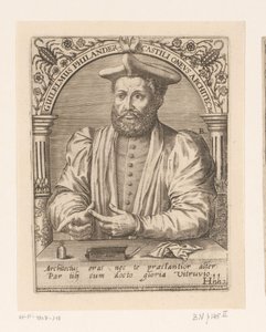 Portrét Guillauma Philandriera Guilelmus Philander Castili oneus architectus (titul na objektu) Série portrétů učenců patnáctého a šestnáctého století (název série)