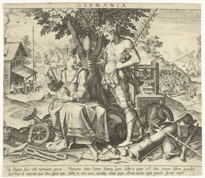 Německo Germania (název na objektu) Alegorie evropských zemí (název série) od Robert Bossart