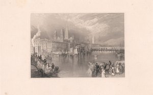 Rouen, dívám se nahoru k řece od Robert Brandard