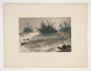The Rapids Above the Falls of Niagara, ilustrace pro Nathaniela Parkera Willise od Robert Brandard