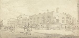 Strand s divadlem Astley od Robert Bremmel Schnebbelie