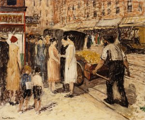 Lower East Side, cca 1930 (olej na plátně)