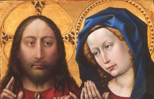 Kristus a Panna Maria od Robert Campin