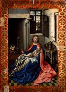 Madonna a dítě před krbem, 30. léta 14. století.