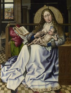 Panna a dítě před ohnivou clonou, c. 1440 od Robert, Campin