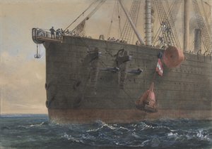 In the Bows of the Great Eastern: The Label Broken and Lost, Preparing to Grapple, 2. srpna 1865,