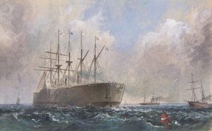 Telegrafní kabelová flotila na moři, 1865, 1865-66.