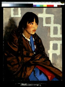 Indická dívka (Julianita) (olej na plátně) od Robert Cozad Henri
