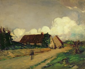 Staré bretaňské farmářské domy od Robert Cozad Henri
