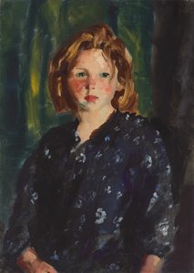 Portrét dívky, 1928 od Robert Cozad Henri