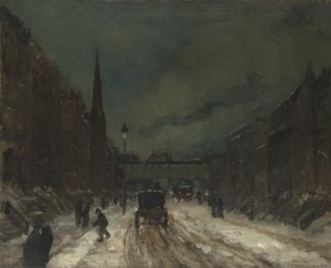 Pouliční scéna se sněhem (57. ulice, NYC.), 1902 od Robert Cozad Henri