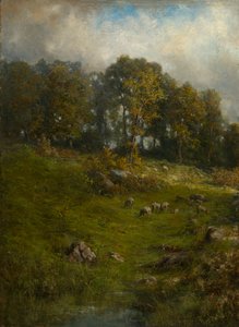 A Hillside Pasture, konec 19.-začátek 20. století.