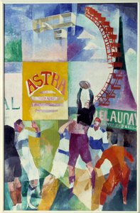 Cardiffský tým. Obraz Robert Delaunay (1885 - 1941) od Robert Delaunay