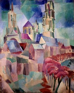 Les Tours de Laon Obraz Roberta Delaunaya (1885-1941) 1912 Ne. 1,3x1,62 m Paříž, musee national d