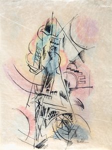 Studie pro La Tour Eiffel, c. 1911. od Robert Delaunay