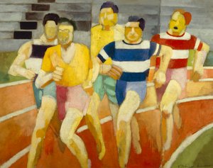The Runners, kolem roku 1924 (olej na plátně)