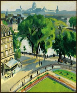 Pohled na Quai du Louvre od Robert Delaunay