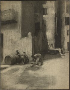 Roh ulice v Mentonu od Robert Demachy