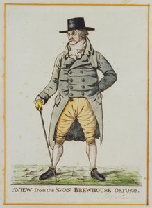 Pohled z Swan Brewhouse, Oxford od Robert Dighton