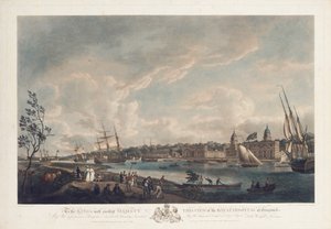 Pohled na Královskou nemocnici v Greenwichi, 1793