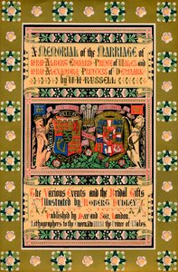 Obálka Památníku sňatku Jeho královské výsosti Alberta Edwarda Prince z Walesu, 1863 od Robert Dudley