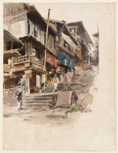 Ulice v Ikao v Japonsku, II od Robert Frederick Blum