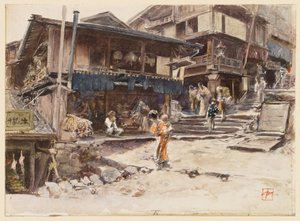 Ulice v Ikao v Japonsku, I od Robert Frederick Blum