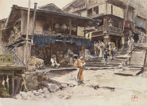 Ulice v Ikao, Japonsko I, 1890 od Robert Frederick Blum