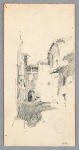 Kresba, pouliční scéna, 1882 od Robert Frederick Blum
