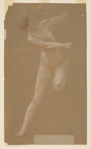 Studie pro levou maenadu, „Vintage Festival“, Mendelssohn Glee Club, New York, NY od Robert Frederick Blum