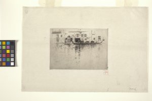 Benátský kanál (inkoust) od Robert Frederick Blum