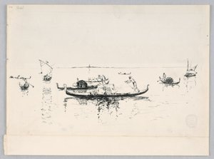 Pohled na Benátky, Itálie od Robert Frederick Blum