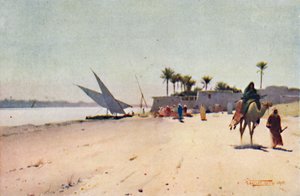 Nile Village, c1880, 1904 od Robert George Talbot Kelly