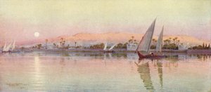 Káhira od řeky-večer, c1880, 1904 od Robert George Talbot Kelly